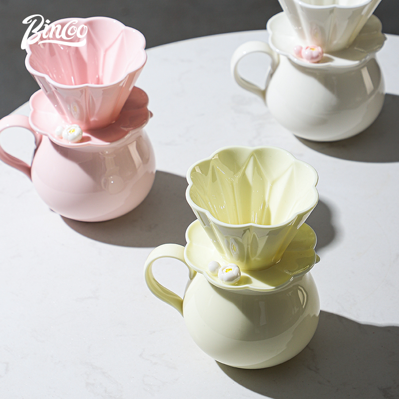 Coffee Equipment Wdt - Bincoo-Ceramic Hand Brewing Pour Over Teapot