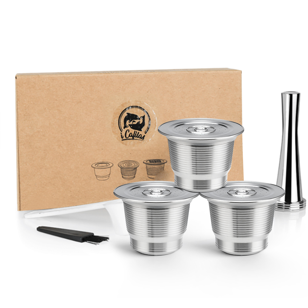Coffee Equipment Wdt - Nespresso Reusable Coffee Capsule Stainless Steel