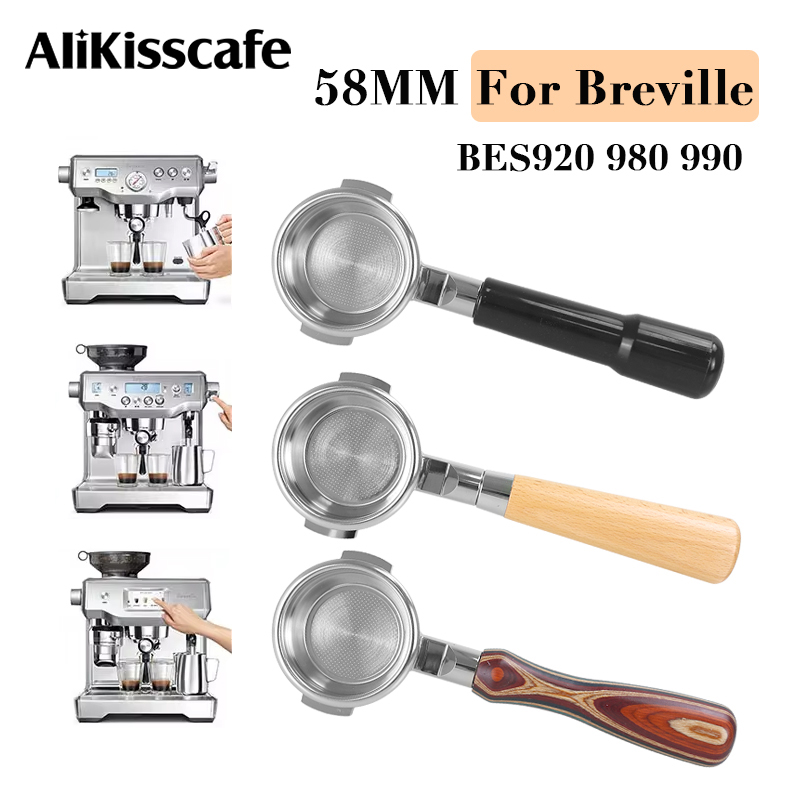 Coffee Equipment Wdt - 58MM Bottomless Portafilter For Breville BES920