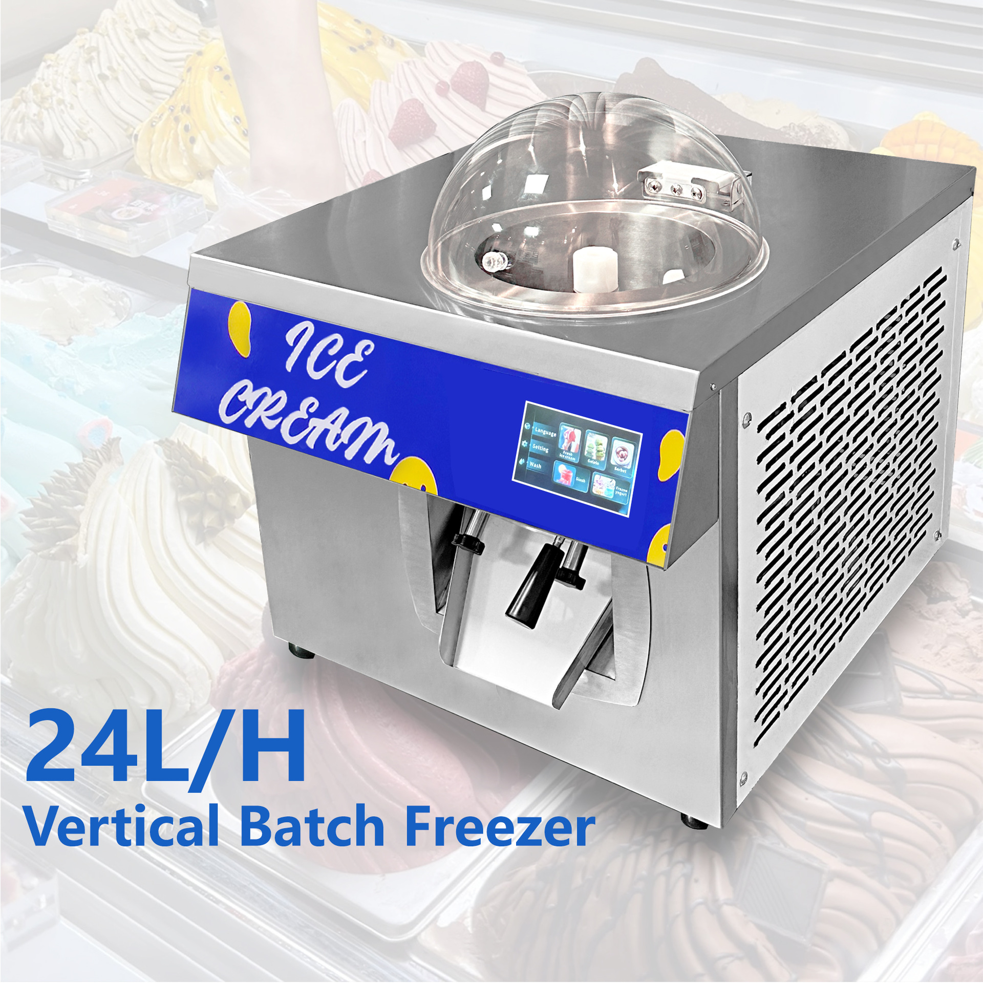 Equipment Of Coffee Machine - 24L/H Ice Cream Machine, Coffee Shop