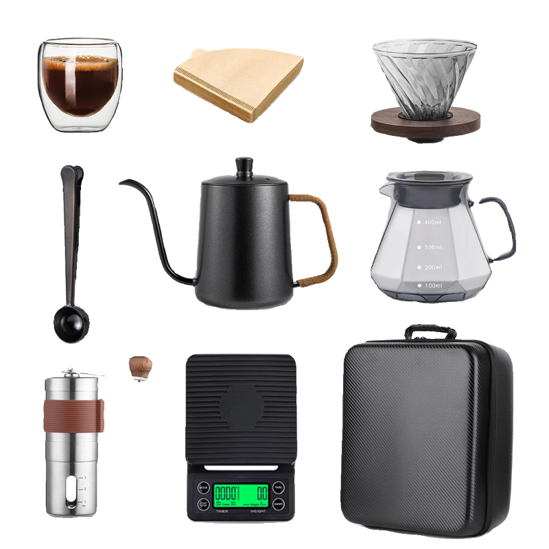 Coffee Equipment Gift Set - Hand brewed coffee set Outdoor camping