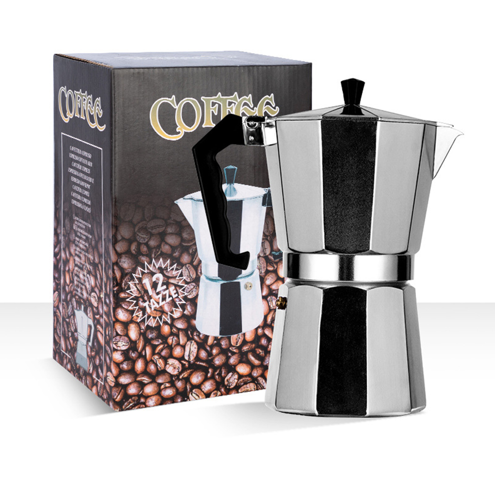 Coffee Equipment For Camping - Moka Pot Aluminum Octagonal Italian Espresso