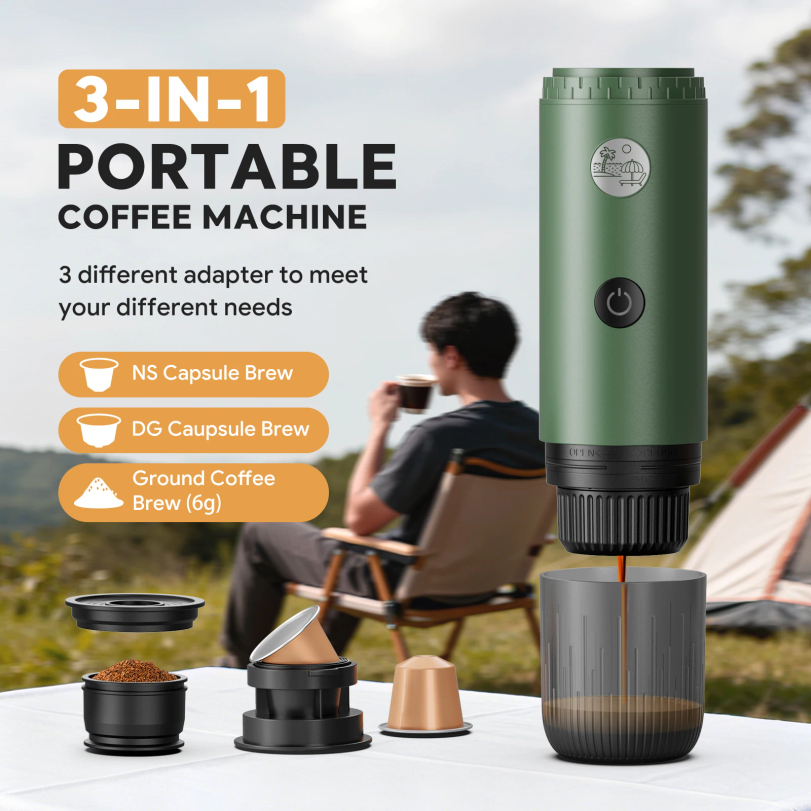 Portable Espresso Machine 3-in - Coffee Equipment For Camping ulasan dan harga