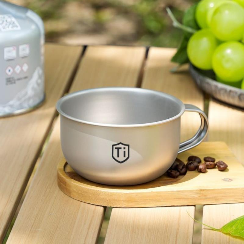 MINI Camping Water Cup Titaniu - Outdoor Coffee Equipment ulasan dan harga