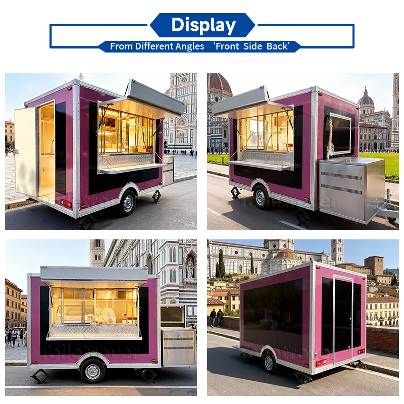 Outdoor Mobile Food Truck Trai - Outdoor Coffee Equipment ulasan dan harga