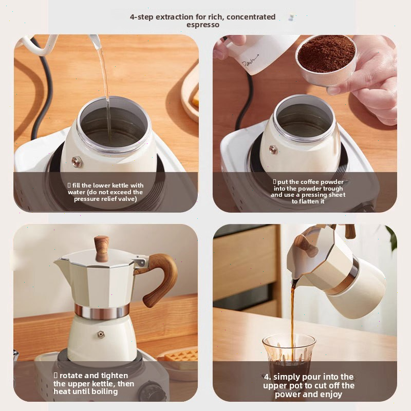 Round-bottomed Moka Pot Single - Coffee Equipment Wdt ulasan dan harga